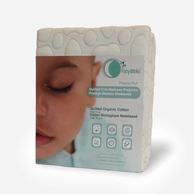 Quilted Crib Mattress Protector - Organic Cotton
